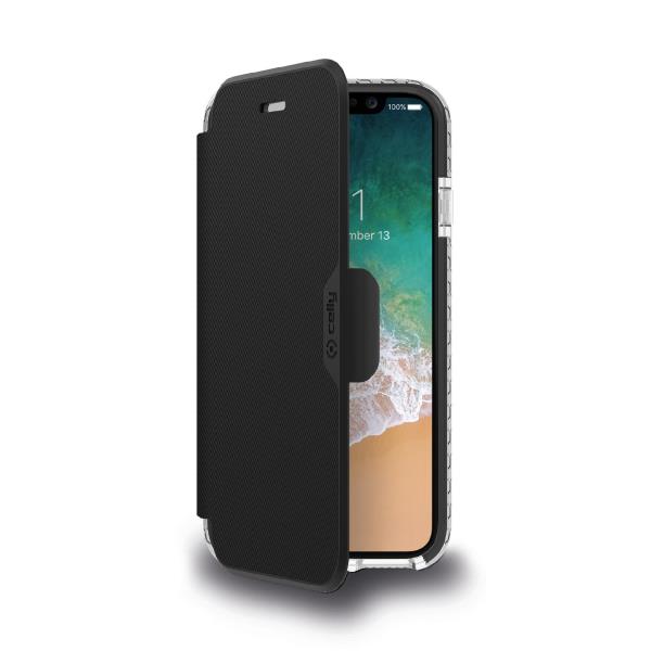 Celly HEXAWALLY IPHONE XS/X BLACK